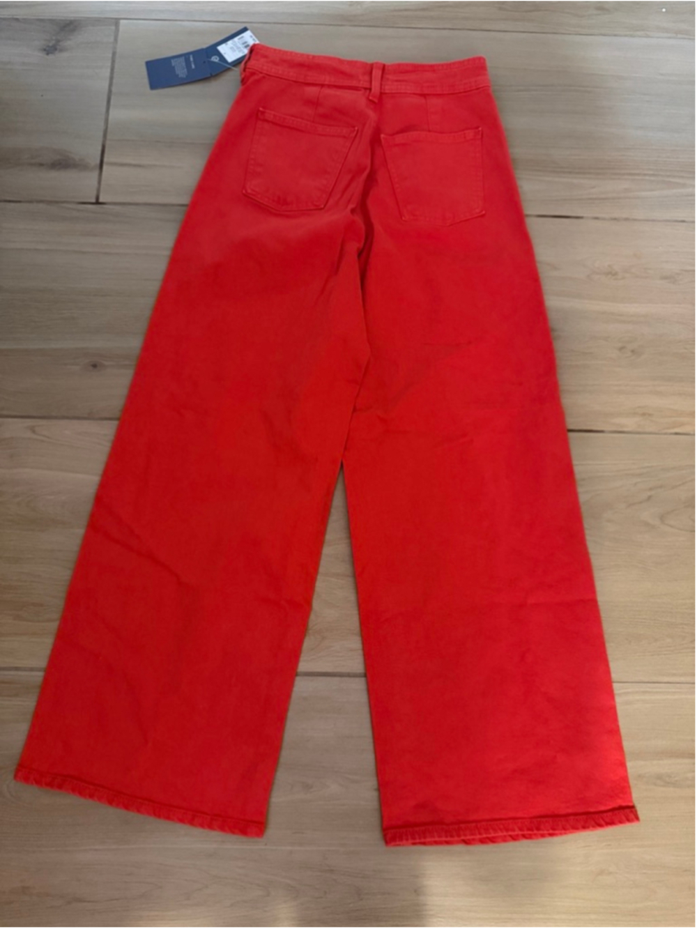 NEW Red Universal Thread Juniors Sailor Wide Leg Pants High Rise 4 - Picture 2 of 4